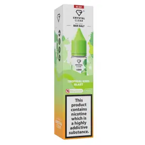 Tropical Kiwi Blast Nic Salt E-Liquid by Crystal Clear Bar Salts 10ml